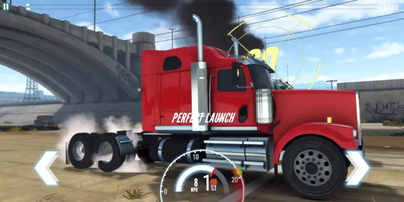 Big Truck Drag Racing android App screenshot 3